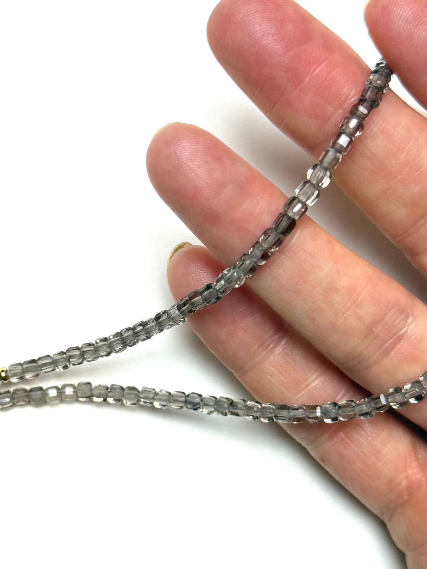 3mm Cubed Light Smoky Quartz