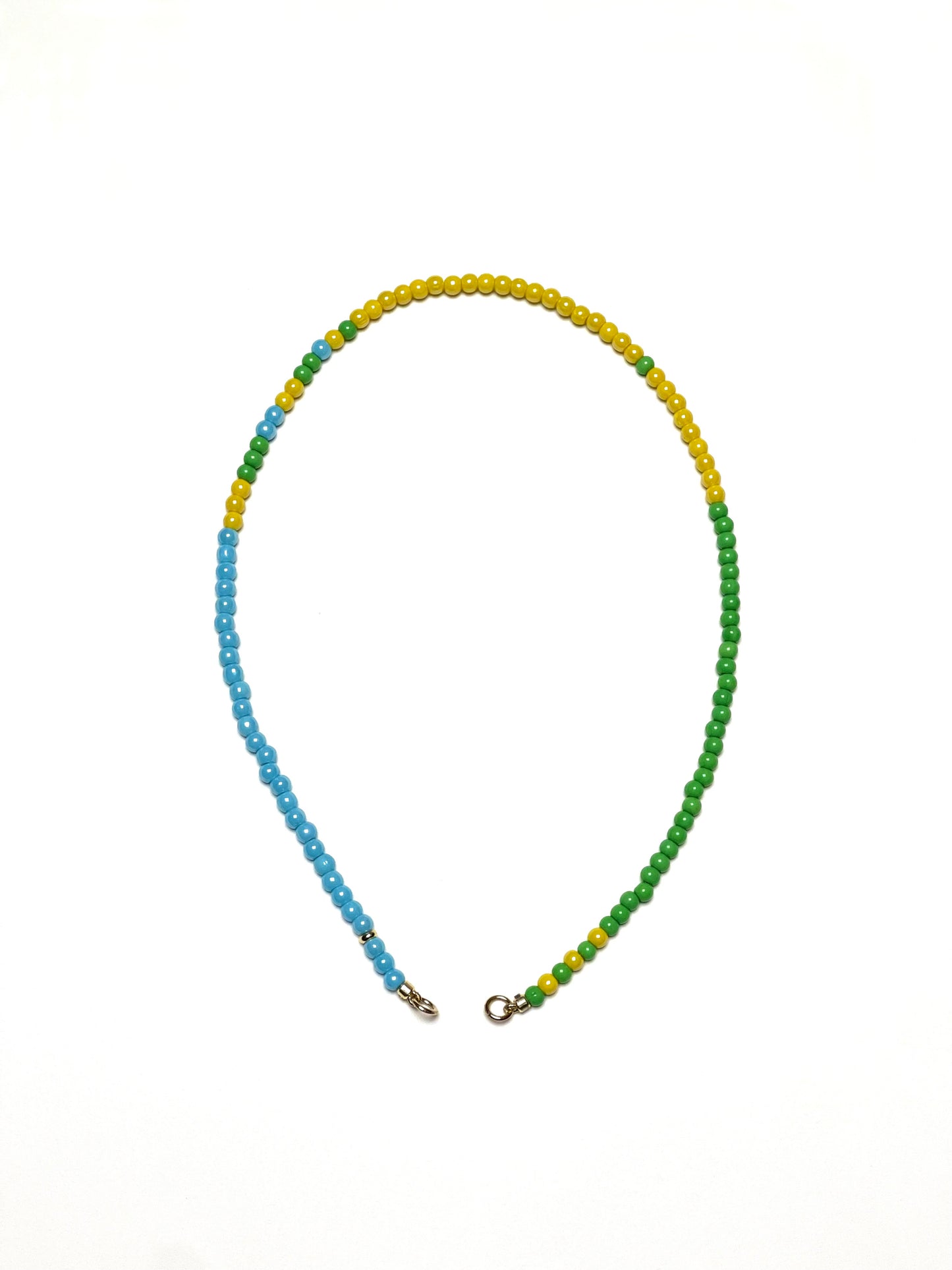 4mm 3 by 3 Chalcedony Bead Necklace