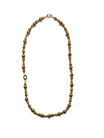 3 - 10mm Round Matte Gold Hematite Bracelet/Extender