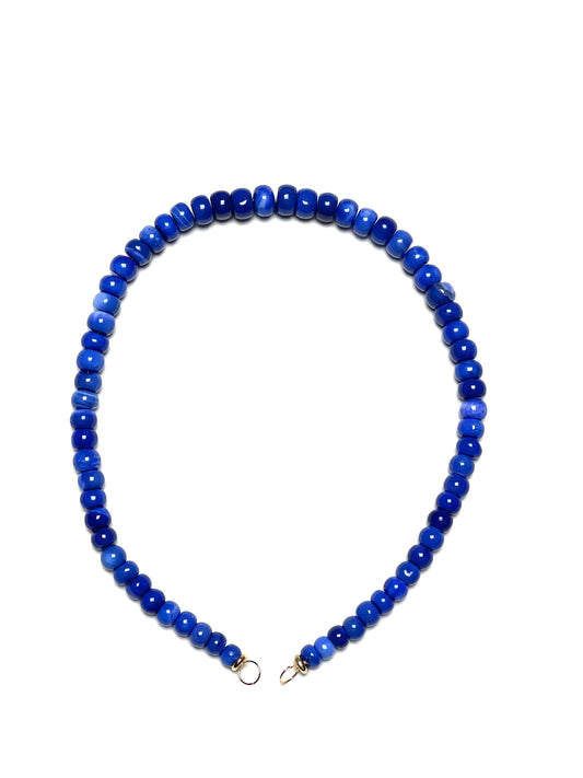 Blue Opal Rondelle Necklace