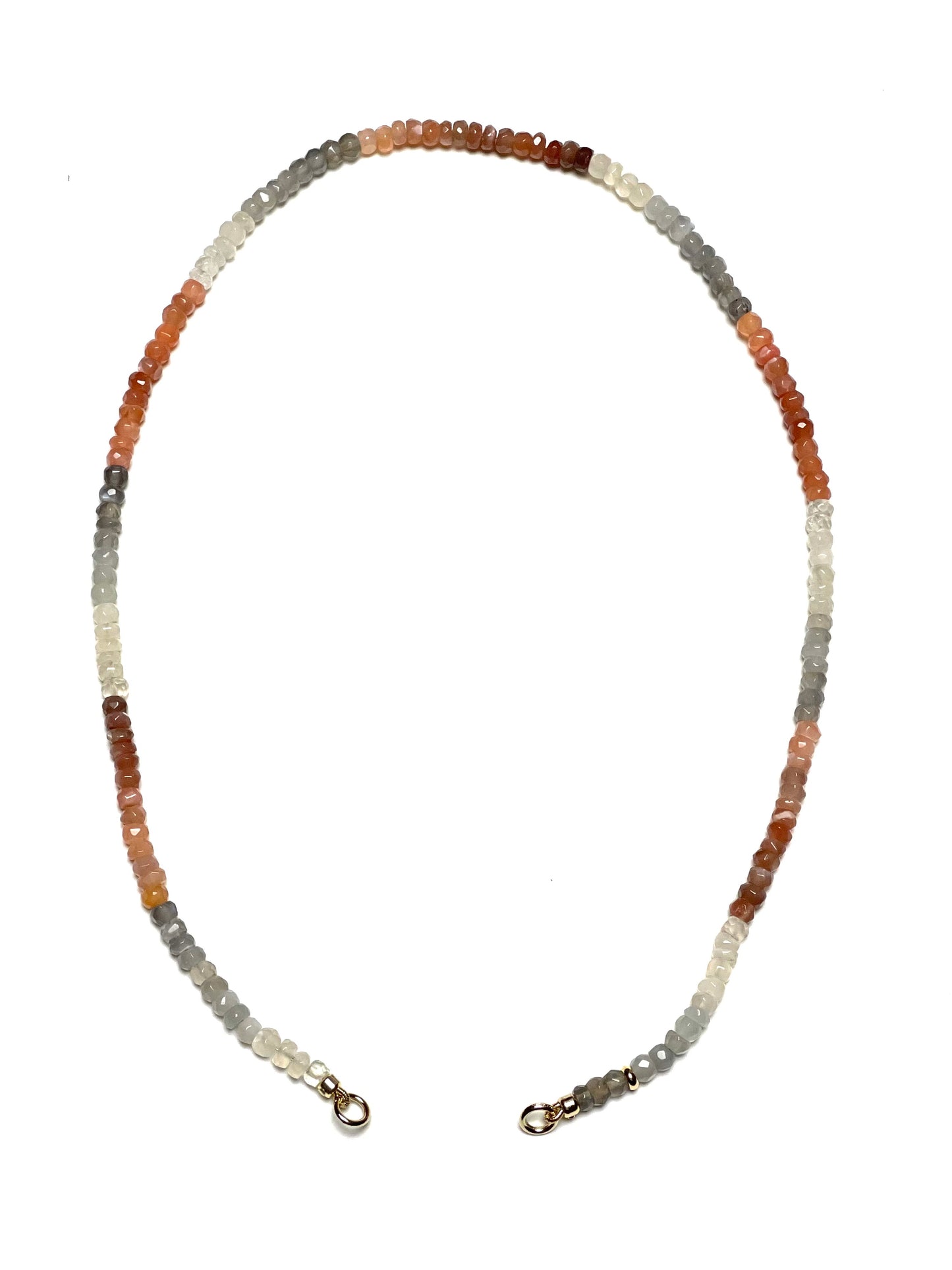 4.5mm Multi-Colored Moonstone Necklace