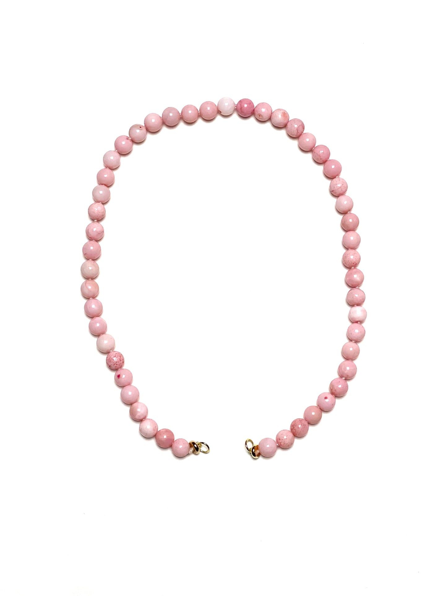 6mm Round Blush Pink Opal Necklace