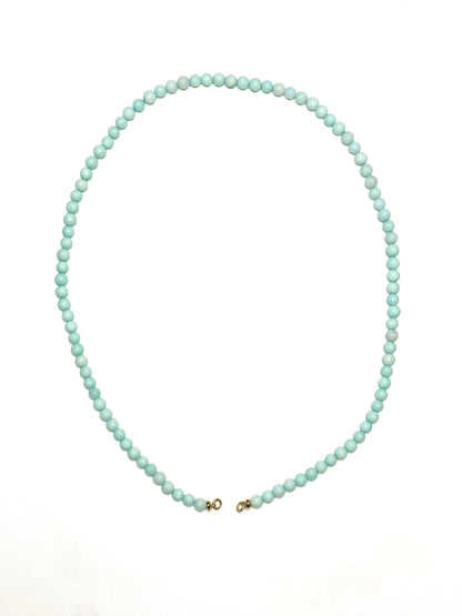 4mm Matte Blue/Green Necklace