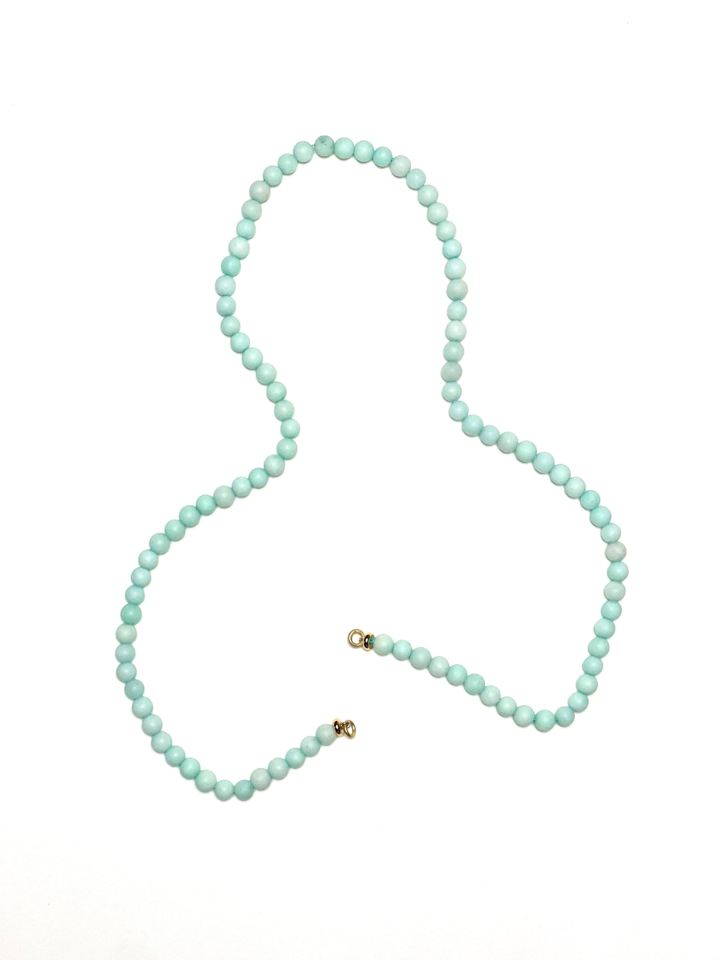 4mm Matte Blue/Green Necklace