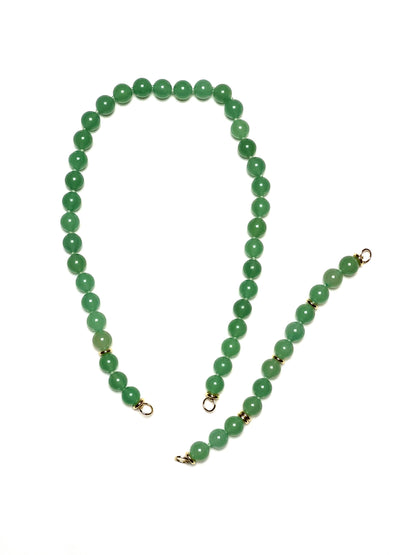 10mm Delicate And Fresh Round Green Aventurine Necklace