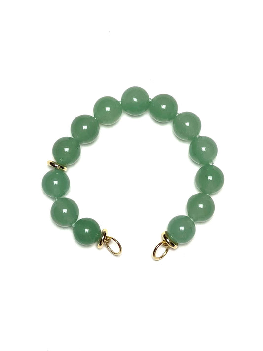 10mm Round Green Aventurine Bracelet/Extender