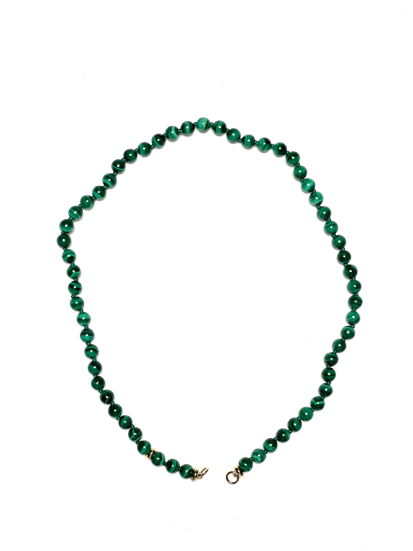 6mm Round Malachite Necklace