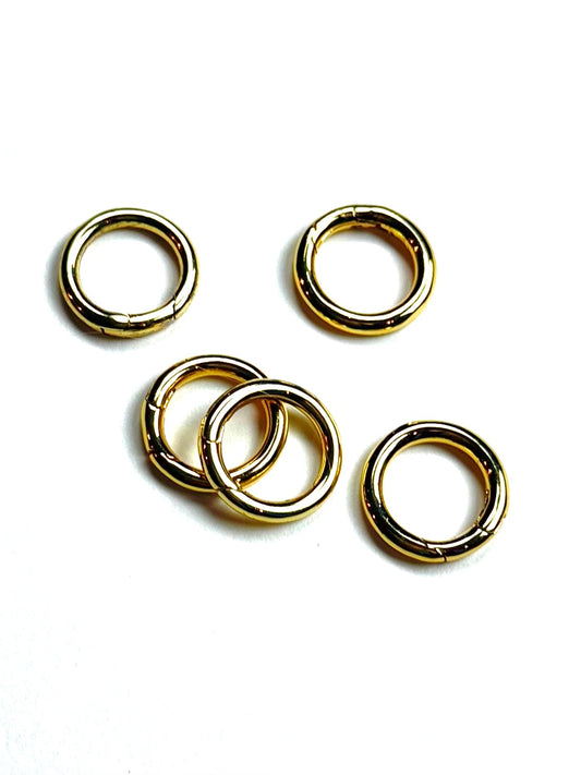 18mm Gold Round Spring Gate Connector