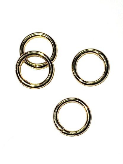 20mm Gold Round Spring Gate Connector