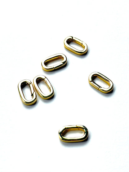 13x7mm Gold Oval Spring Gate Connector