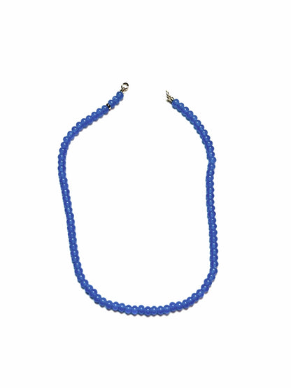 6x4mm Periwinkle Blue Chalcedony Rondelle Necklace